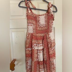 Pink floral American eagle dress